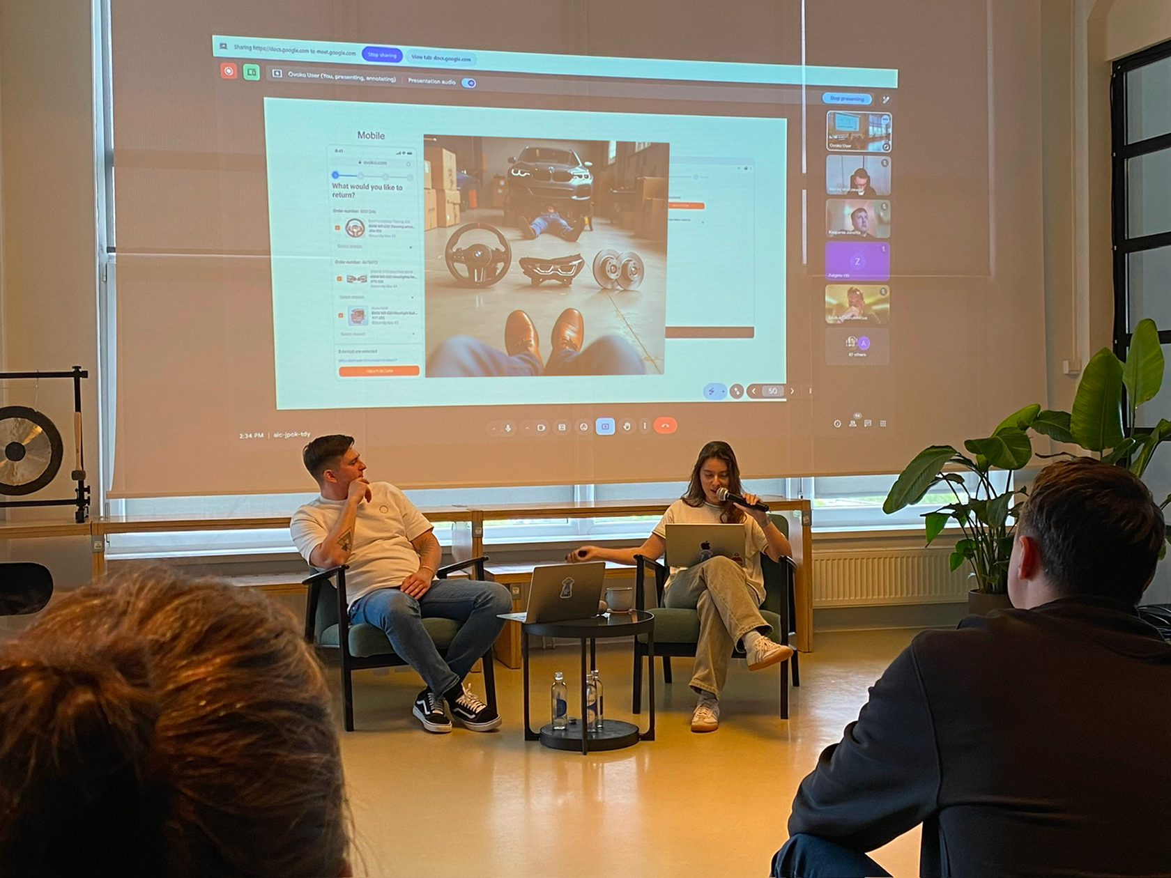 Me presenting to collegues